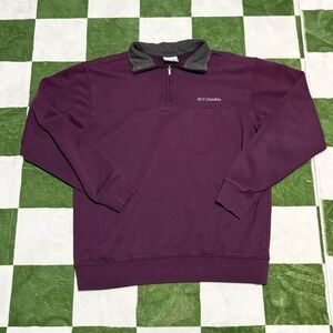 Columbia Men's Zip-Up Sweater in Deep Purple